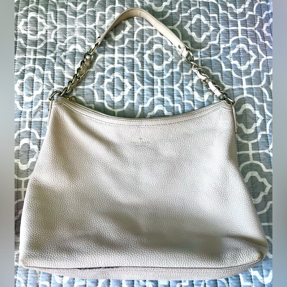 Kate Spade Pebbled Leather Shoulder Bag in Light Blush